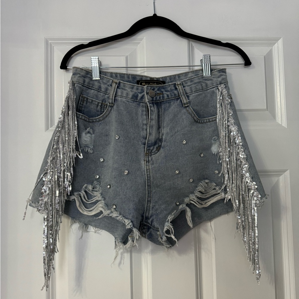 Denim shorts